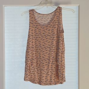 Latched Mama Nursing Maternity Tank Size Medium. Fish print